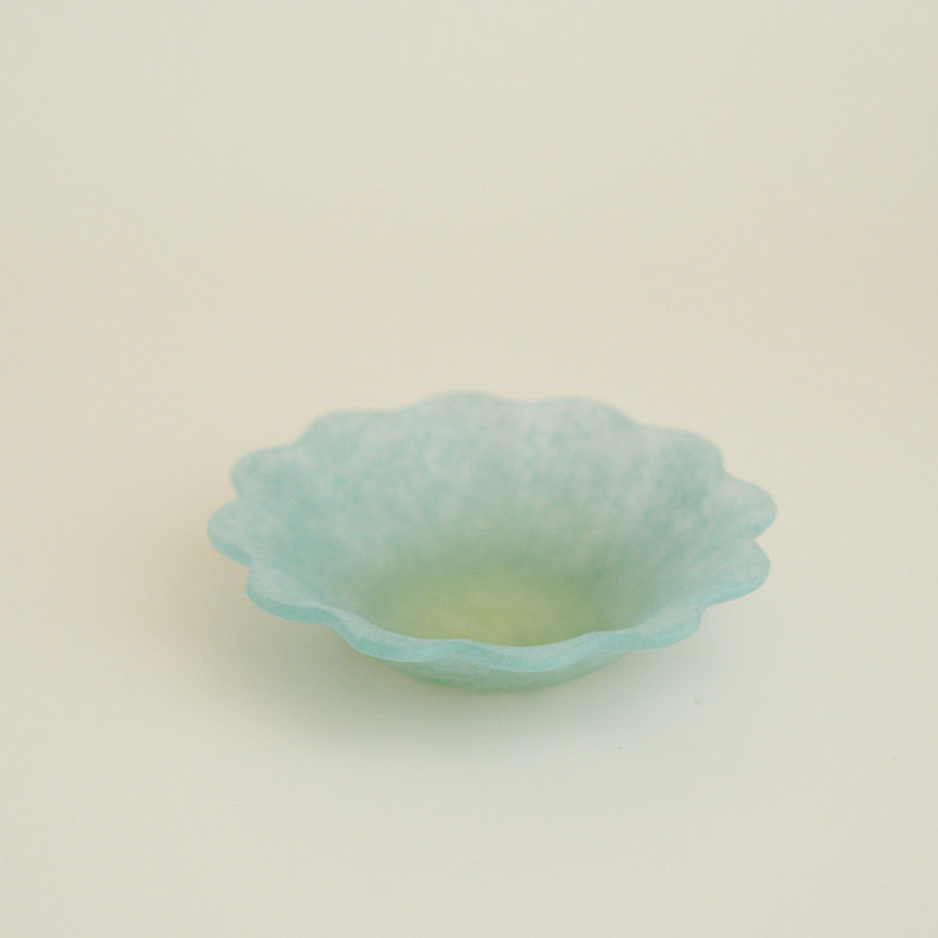 Ethereal Petal Glass Bowl, Grassland