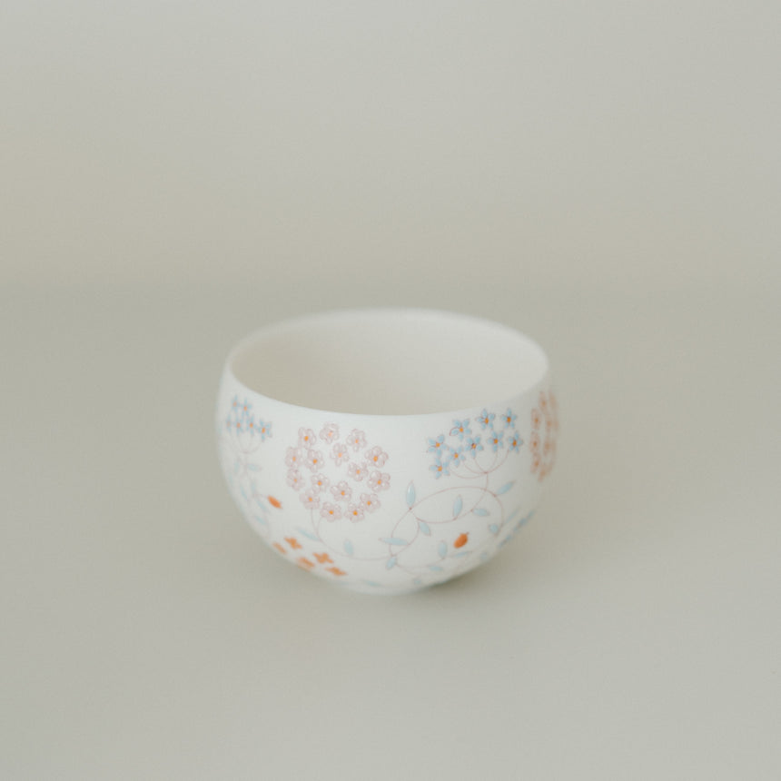 Hand-Painted Flowering Hoya Latte Bowl