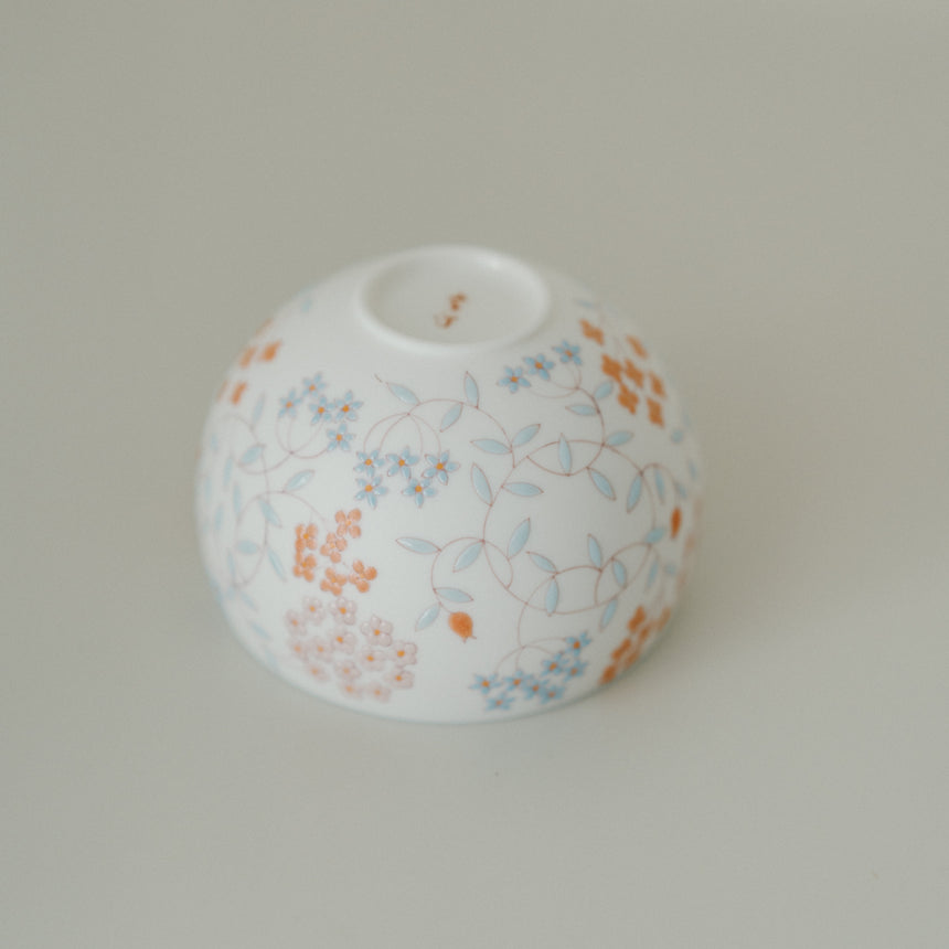 Hand-Painted Flowering Hoya Latte Bowl
