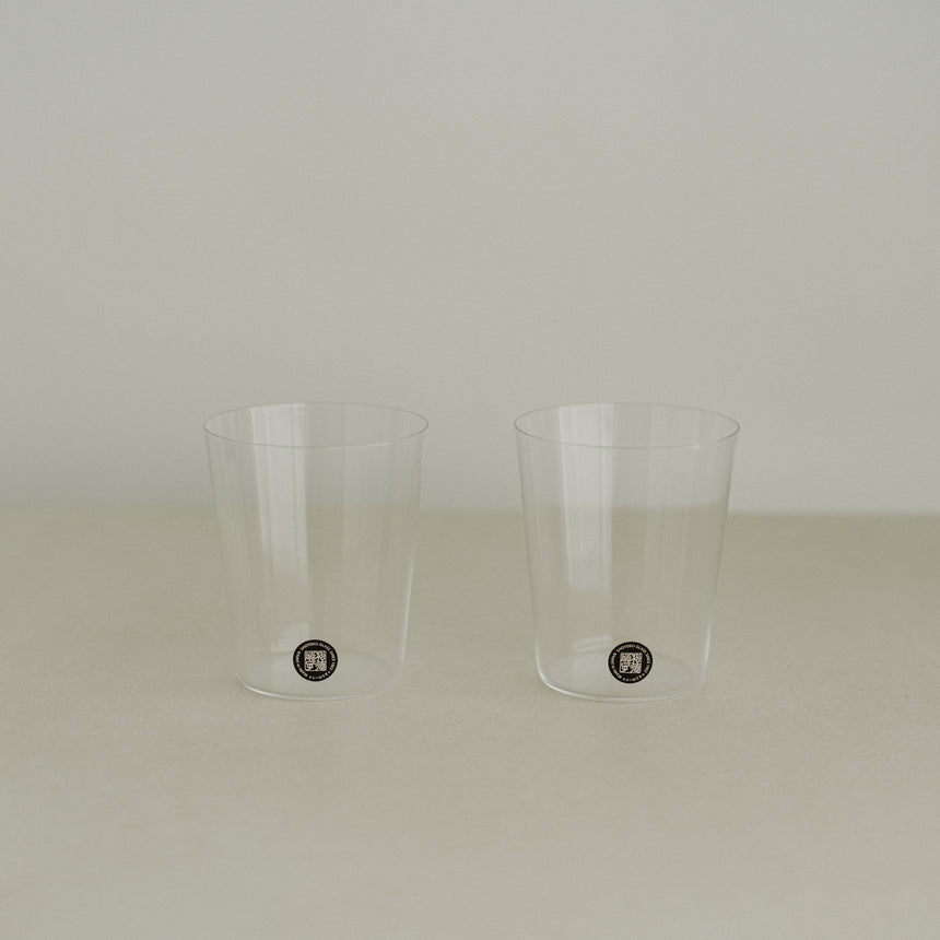 Usuhari Glass Cup, 2pc Wooden Box Gift Set