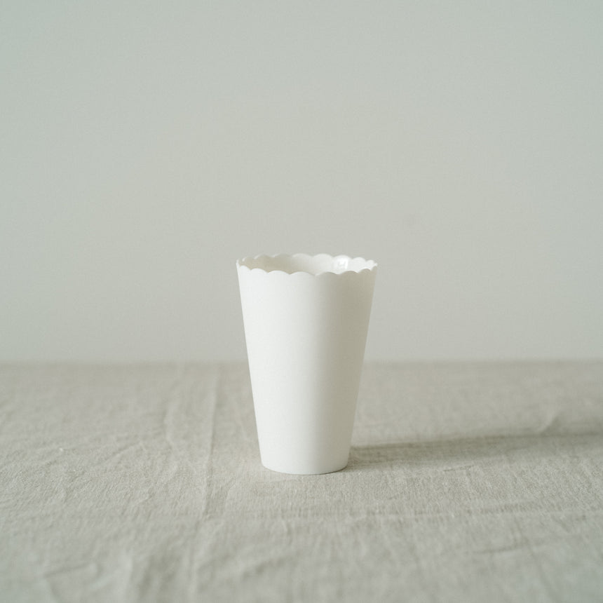 Petal Water Cup - Plain White