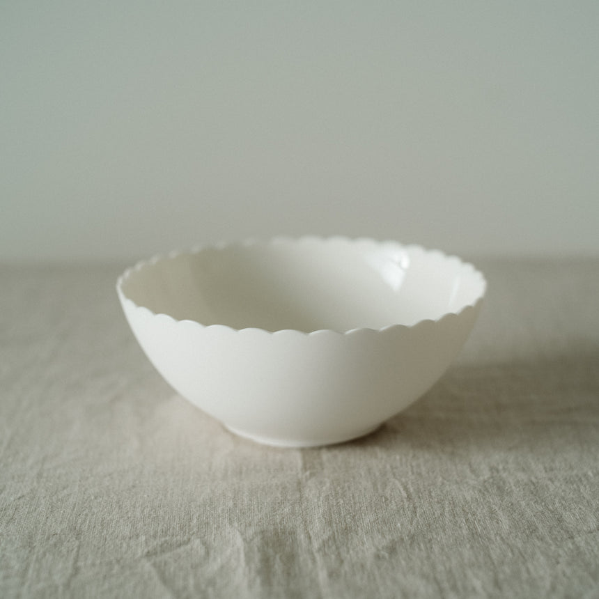 Handcrafted Petal White Bowl