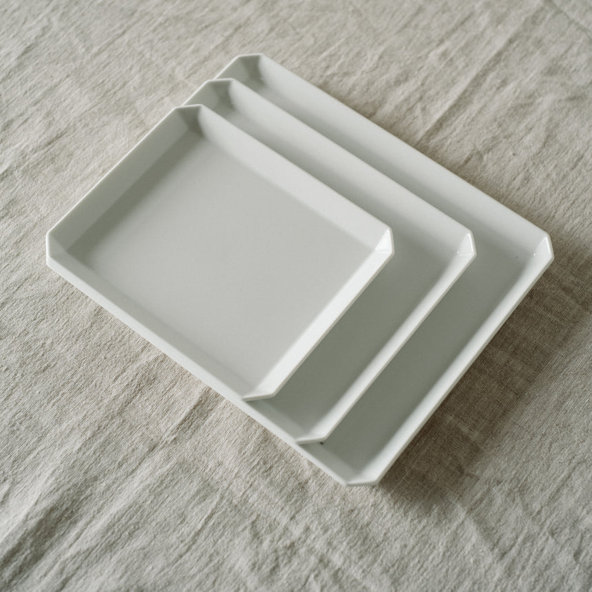 TY Standard Square Plate, White