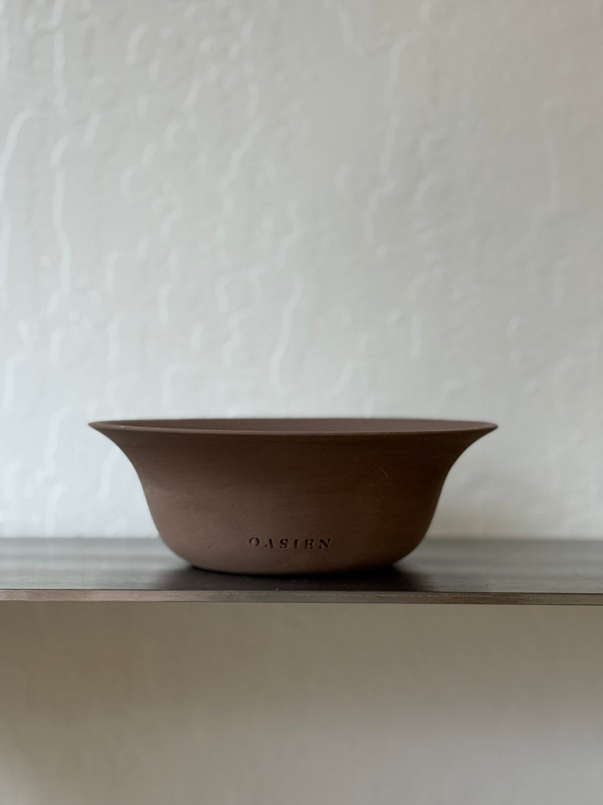 Poppy pot - brown & brown