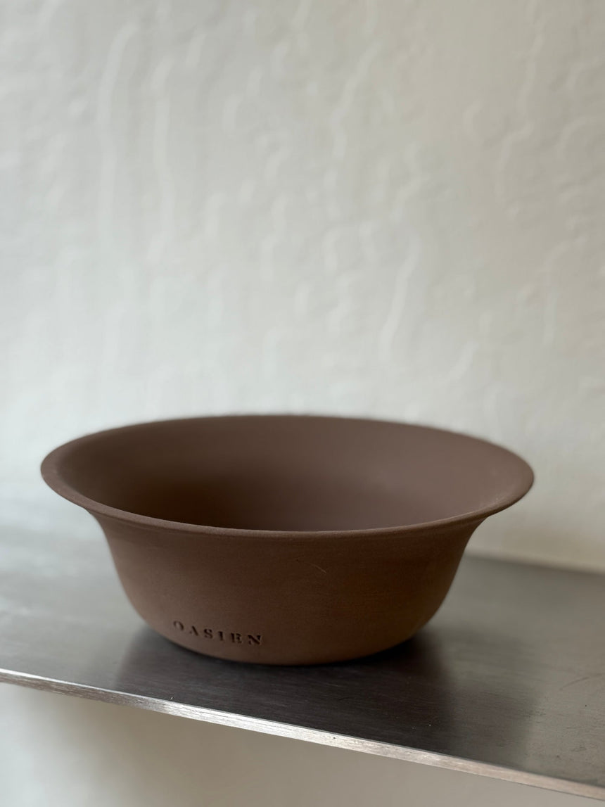 Poppy pot - brown & brown