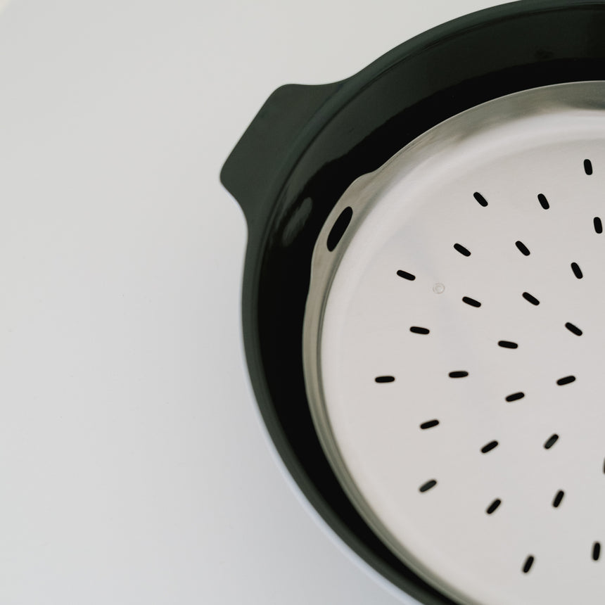 KAKOMI IH enamel pot with steam plate, 2L