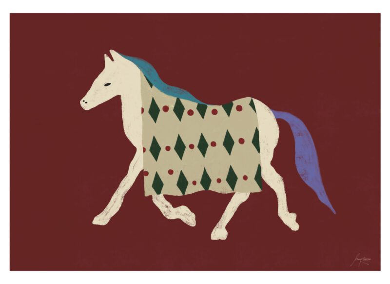 Horse Bordo - Lucrecia Rey Caro