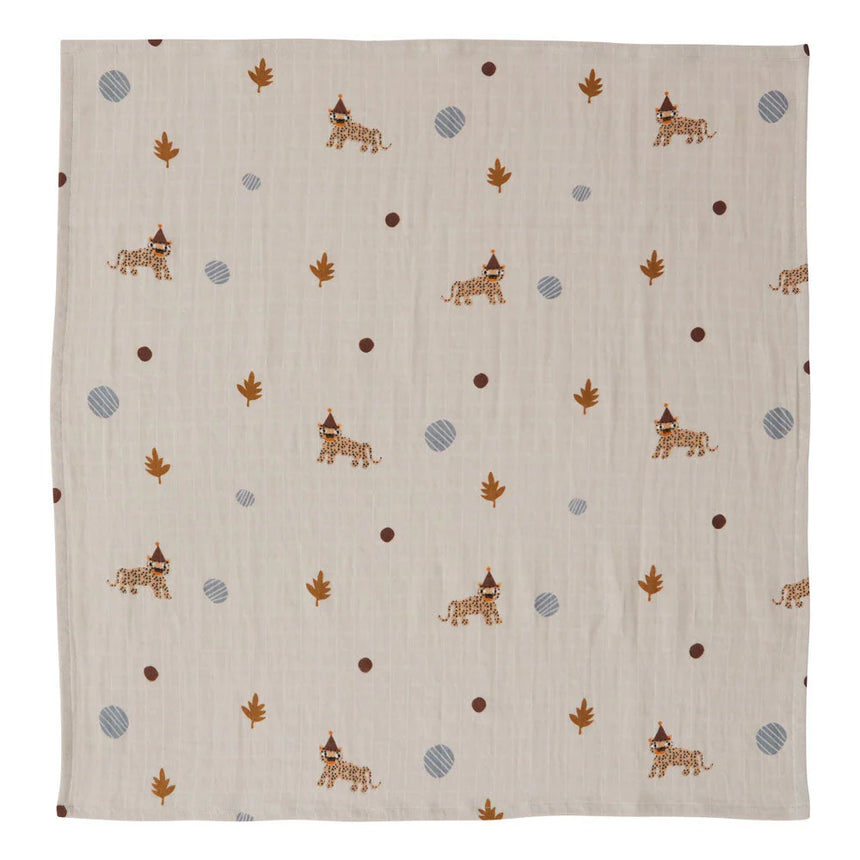 OYOY MINI - Muslin Cloth - 3pk, Leopard