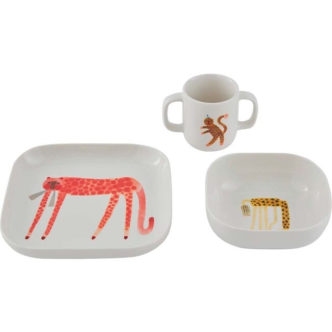 OYOY - Moira Tableware Set, 3pc, Strawberry Cat
