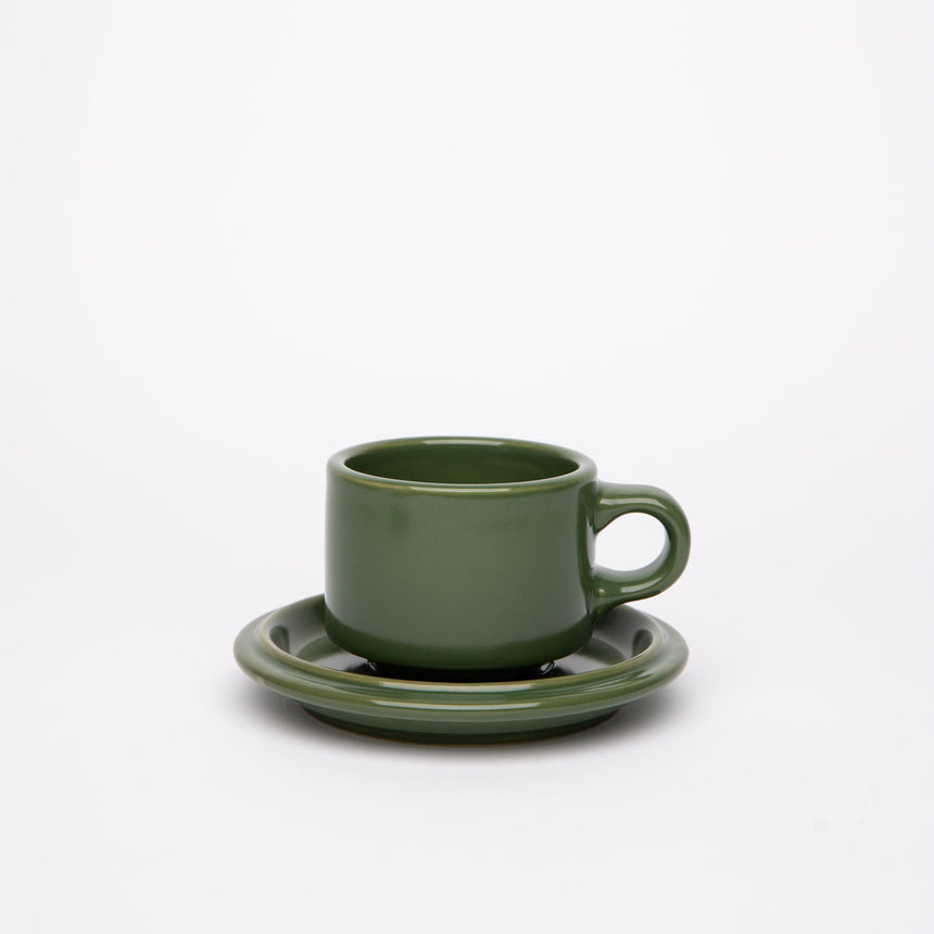 GOOD OL' Cup and Saucer - Olive