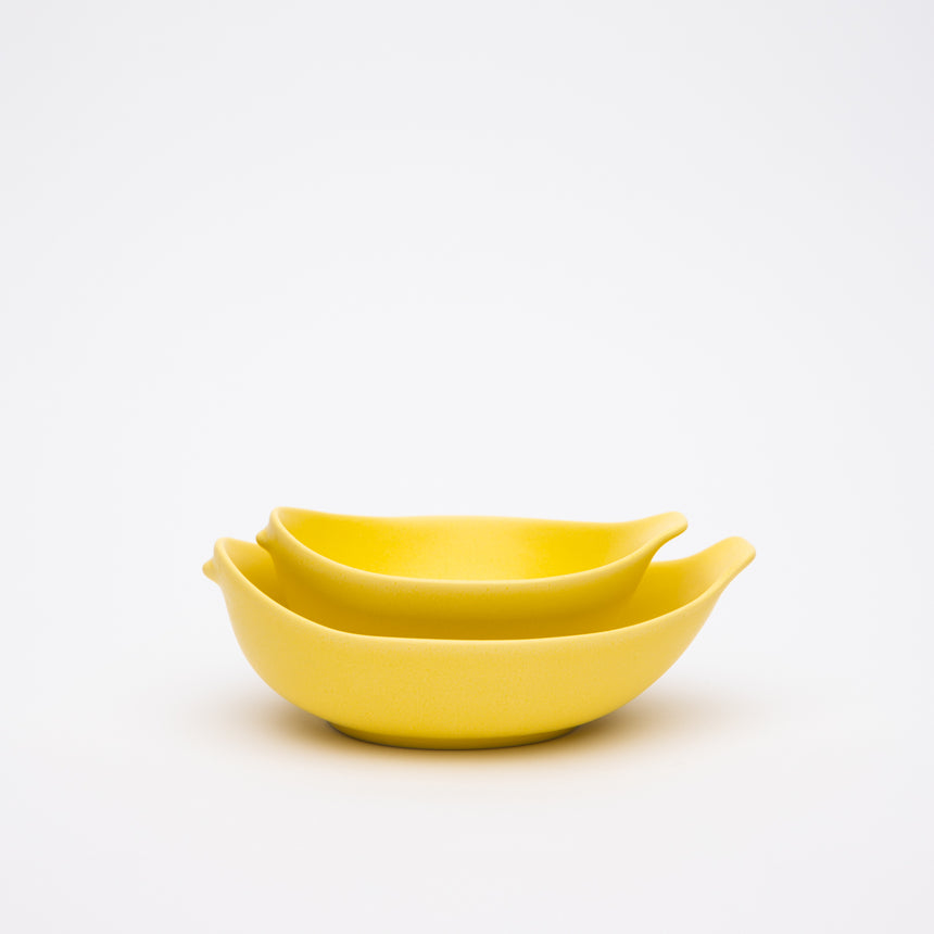 Miyama Cotori Bowl 2pc Set, Yellow