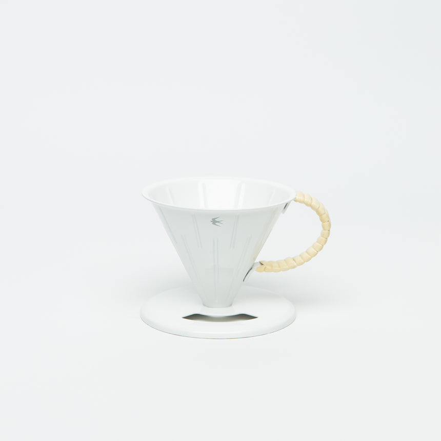 TSUBAME RATTAN Enamel Dripper 2.0, White