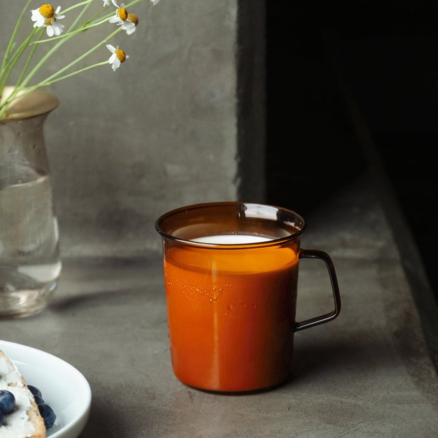 CAST Glass Mug, Amber